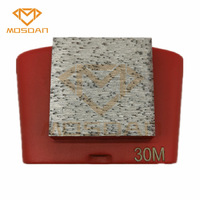 Mosdan Ez Change outil de plaque de meulage de diamant de bloc carré de Singe pour les meuleuses de béton de plancher