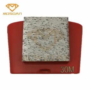 Mosdan Ez Change Singe Square Block Diamond Grinding Plate Tool for Floor Concrete Grinders