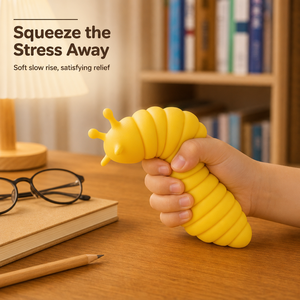 Jouet anti-stress souple en forme de chenille pour enfants et adultes, cadeau anti-anxiété, logo personnalisé - Product Image 2