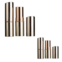 Tubes vides de rouge à lèvres avec anode en aluminium tournante CNC personnalisée conteneurs de brillant à lèvres vides étui rond pour rouge à lèvres