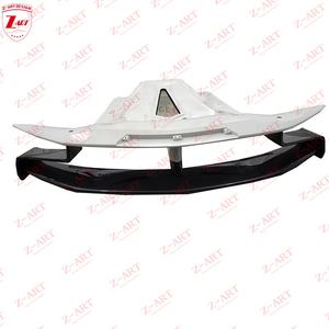 Alerón Trasero Z-ART 2011-2022 <span class=keywords><strong>SVJ</strong></span> para Lamborghini <span class=keywords><strong>Aventador</strong></span>, Alerón Trasero de Fibra de Carbono Seca + Tapa del Motor para LP700 LP720 LP740 LP750 <span class=keywords><strong>Roadster</strong></span> - Product Image 4