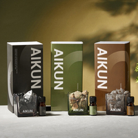 Diffuseur d'huiles essentielles naturelles multi-parfums AIKUN, luxueux, écologique, en verre et cristal, sans feu, aromathérapie, parfum longue durée
