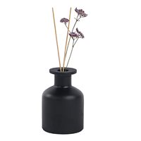 Bouteille diffuseur en verre vide rechargeable de 150 ml/5 oz, estampillée or, pour huiles essentielles, avec bâtonnets diffuseurs d'aromathérapie DIY