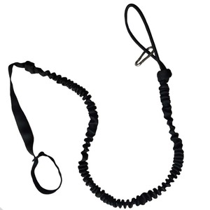 Laisse élastique pour pagaie, fermeture à crochet en nylon de 6mm, longueur de 1m, pour kayak, canoë, planche à pagaie, utilisation en extérieur, unisexe, capacité de charge de 10kg - Product Image 1