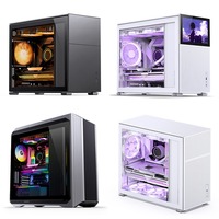 Boîtier d'ordinateur de jeu de haute qualité Jonsbo D500 Full Tower en acier avec panneau latéral en verre, ports USB avant, compatible Micro ATX/ITX/M-ATX/ATX/E-ATX