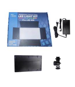 U800 LED Video ışığı 2.1M standı 2 * piller ile kontrolör kısılabilir bi-renk 3200K ~ 5600K LED Panel AYDINLATMA stüdyo fotoğrafçılığı - Product Image 5