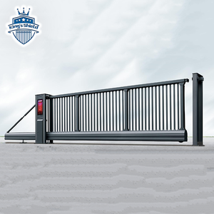 Porte coulissante sans piste principale automatique, courbe et roue auto-supportée télescopique de bonne conception - Product Image 4