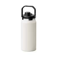 Nouveaux seaux à glace isothermes en acier inoxydable à double paroi de 40 oz/54 oz, bacs à boissons avec couvercles et poignée pour l'extérieur