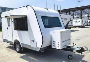 Camping-car de style rétro, personnalisé, en acier inoxydable, étanche, pour 4 personnes, <span class=keywords><strong>caravane</strong></span> familiale, camping, vacances, loisirs - Product Image 4
