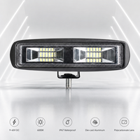 Projecteur de travail LED 6,3 pouces 48W 1920LM 6000K à faisceau large, étanche IP67, 9-60V DC pour camion, tout-terrain, chariot élévateur, tracteur