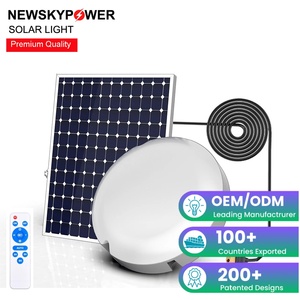 Vente d'usine, plafonnier solaire LED IP44 à haut lumen 2000lm 400w pour la maison, cour, entrée, couloir, allée, éclairage mural - Product Image 1