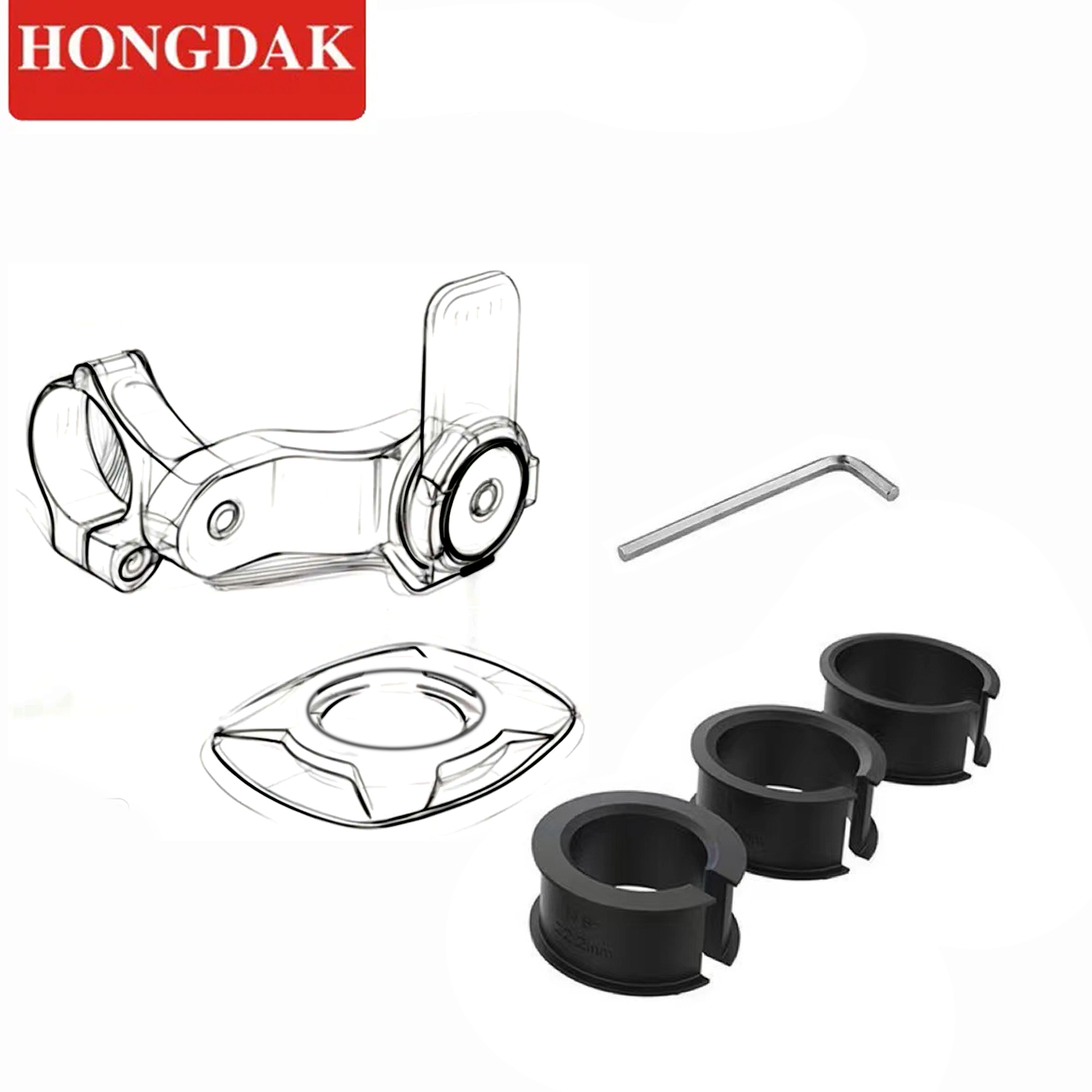 Hongdak Motorcycle Mobile Phone Holder Waterproof Motorbike Scooter Auto Bracket for Motorcycle Phone Protection Holder