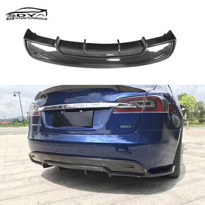 กันชนหลังตัวกระจายคาร์บอนไฟเบอร์โมเดล S RZ สำหรับเทสลารุ่น S 2017 + - Product Image 1