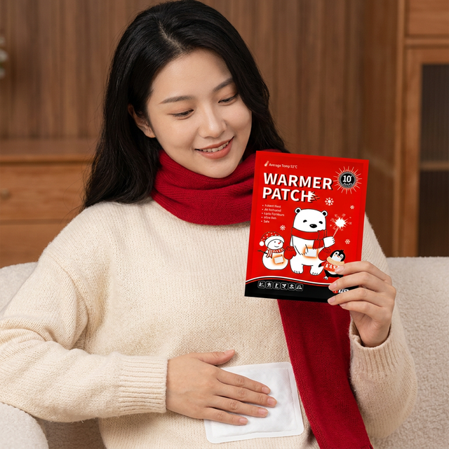 Custom Made Rapid Warmth Disposable Self-Heating Air Activated Adhesive Body Warmer Patch for Ladies Pain Relief