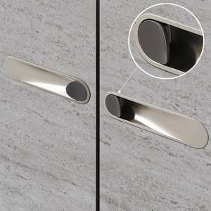 มือจับลิ้นชักแบบซ่อนทันสมัย ผลิตจากโลหะผสมสังกะสี สำหรับห้องนอน ห้องน้ำ ห้องครัว ตู้เสื้อผ้า เฟอร์นิเจอร์ - ทนทาน ติดตั้งง่าย - Product Image 5