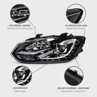 Phare avant droit à LED OEM 10D941006 10D941005, économe en énergie, pour VW ID3 2020-2025, véhicule électrique compact, plateforme MEB