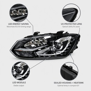 Faro Delantero Derecho LED OEM 10D941006 10D941005, Eficiente Energéticamente, para VW <span class=keywords><strong>ID3</strong></span> 2020-2025, Hatchback Compacto EV, Plataforma MEB - Product Image 3