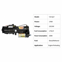 Chauffe-eau 17KW pour moteur 12V/24V, chauffe-liquide diesel avec pompe, préchauffage au froid pour camion, bus, camping-car
