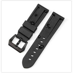 Bracelet de montre universel en silicone avec fermoir en acier inoxydable, vente en gros d'usine, 20mm 22mm 24mm 26mm - Product Image 2