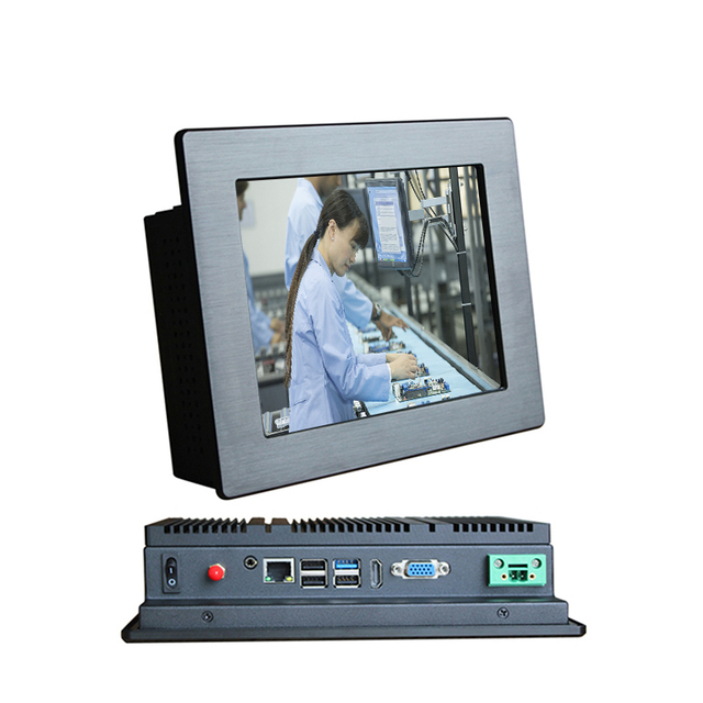 Hotselling IP65 Industrial Panel PC 8.4 Inch Intel I5 Fanless Resistive Touch Computer for Industrial Control