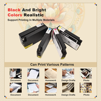 Cartucho de Tinta Compatible Wiseprint DYE para Impresora de Etiquetas a Color Industrial Afinia L502 Duo L502, Juego de Cartuchos de Tinta Pigmentada CMYK