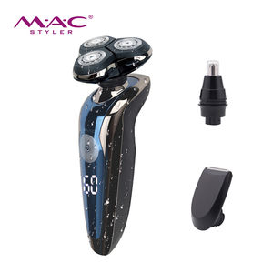 <span class=keywords><strong>Afeitadora</strong></span> Eléctrica MAC <span class=keywords><strong>Styler</strong></span> 3D Recargable, <span class=keywords><strong>Afeitadora</strong></span> Doméstica Húmeda y Seca, <span class=keywords><strong>Afeitadora</strong></span> Impermeable de Tres Cabezales para Hombre - Product Image 5