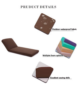 Outdoor Waterproof Polyester Sun Lounge Cushion Wholesale Replacement Beach <strong>Chair</strong> Seat Cushion for Hotel <strong>Garden</strong> Furniture - Product Image 6