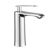 Robinet de lavabo monocommande chromé pour projets d'appartements, mitigeur de salle de bain avec valve en céramique