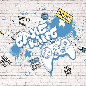 Papier peint mural 3D au design botanique moderne Graffiti mural <span class=keywords><strong>en</strong></span> briques imperméable à peler et à coller pour Game King pour le salon - Product Image 4