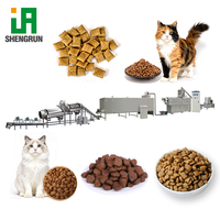 Machine de traitement des aliments pour chiens, ligne de production d'aliments secs pour chats, équipement d'extrusion de granulés pour chiens