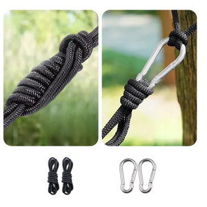 سعر المصنع شعار مخصص أرجوحة المشي على ظهره خفيفة الوزن أرجوحة مزدوجة قابلة للطي النايلون التخييم الأراجيح - Product Image 4