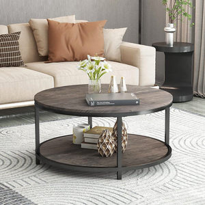 Prodotti di Tendenza Nuovi Arrivi Tavolino <span class=keywords><strong>da</strong></span> Caffè Rotondo in Legno Artigianale Moderno per Soggiorno Tavolino <span class=keywords><strong>Vintage</strong></span> - Product Image 5