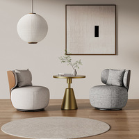 Chaise de canapé pivotante simple lumière luxe salon balcon chaise de loisirs créative chaise de négociation réception minimaliste