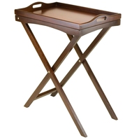 Table TV pliante en bois artisanale plateau et table basse pour salons chambres et cuisines stockage
