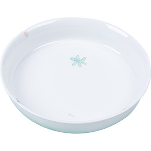 Round Ceramic Teapot Stand With Butterfly And Flower Design Porcelain <b>Tea</b> <b>Tray</b> Multifunctional For Home Use - Product Image 3