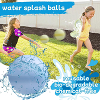 Vente en gros de balles de water-polo en silicone de 6 cm, balles d'eau en silicone réutilisables pour les combats aquatiques et les fêtes d'été