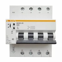 Acrel ASCB1-63-C32-2P 16A Tipo D, Interruptor Inteligente de Protección de Circuito con Monitoreo de Parámetros, Protección Contra Sobrecarga, Sobrecorriente y Fugas