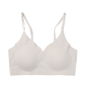 Sujetador Deportivo Sin Costuras con Tirantes Ajustables, Suave para el Cuidado de la Piel, Color Claro, para Yoga, Mujer, <span class=keywords><strong>Chicas</strong></span>, <span class=keywords><strong>Fotos</strong></span> Sensuales - Product Image 2