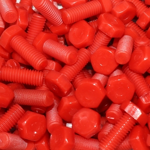 Venta Directa de Fábrica, Tornillos Hexagonales Externos de Nylon, Tornillos de Plástico de Nylon Rojos - Product Image 2