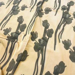 最新设计145厘米155gsm植物图案提花Abaya面料定制涤纶勒克斯针织提花面料 - Product Image 2