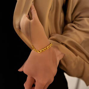 YE150-YC-B13856-G สร้อยข้อมือแฟชั่นแบบโซ่และแบบเชื่อมต่อ - Product Image 3