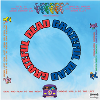 Tapis de Mahjong de Luxe Sunshine to Starlight Grateful Dead sur Mesure, Tapis Double Face en Néoprène Premium avec Dos Antidérapant