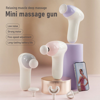 Nouvelle tendance 5 vitesses Portable Vibration Corps Muscle Relaxation Massage Physio Pistolet Tissu Profond Percussion Mini Fascia Pistolet De Massage
