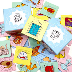 Cartes mémoire éducatives pour enfants imprimées sur mesure, vente en gros, cartes épaisses pour l'apprentissage du <span class=keywords><strong>français</strong></span>, cartes d'apprentissage des langues - Product Image 3