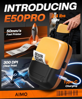 Imprimante d'étiquettes industrielle AIMO E50 PRO, imprimante d'étiquettes portable rechargeable 2600mAh, machine d'étiquetage des fils et câbles