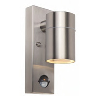 Lampu Dinding Keehome Stainless Steel GU10 Bohlam Dapat Diganti Sensor Gerak PIR Luar Ruangan 3000K 110-230V Tahan Air