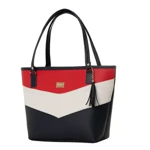 Bolso Tote para Mujer Fana Carola, Cuero PU, Bloques de Color, Cierre de Cremallera, Elegante, Uso Diario, Primavera, Verano, Invierno - Product Image 3