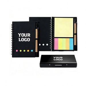 Juego de Cuaderno y Bolígrafo con Logotipo Personalizado de Alta Calidad al por Mayor para Regalo Promocional Empresarial, Bloc de Notas Adhesivas Personalizadas - Product Image 1