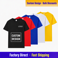 T-shirt personnalisé pour homme, manches courtes, col rond, uni, décontracté, streetwear