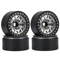 4 pièces Jantes Beadlock en métal de 1,9 pouces pour voiture RC Crawler 1/10 Axial SCX10 Traxxas TRX4 RC4WD D90 Redcat Gen8 VS4-10